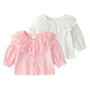 Bbay meninas roupas de manga comprida rosa camisas infantis meninas manga comprida topos meninas casaco primavera e outono algodão roupas do bebê 240314