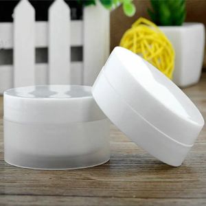 Bottles 30pcs/Lot 3g 5g 10g 30g Sample Double Wall Container Cream Bottle Cosmetic Packaging Box Empty Plastic Jars Pot Eyeshadow Makeup
