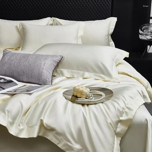 Bedding Sets Egyptian Cotton Set Milkshake White Grey Champagne Pink Green 1000TC 1 Duvet Cover 2 Pillowcases Flat Sheet