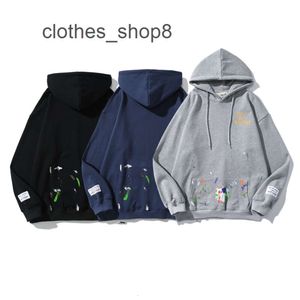 Designer Hoodie Moletom Gallerrys Sweater Masculino Dept Hoodies Hoodie Masculino High Street Fashion Marca Estrela Pintado à Mão Splash Casual Homem Gordo Ins Homens A P1F3 X616