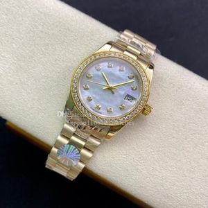 Ladies Watch 31mm rostfritt stål Strap Diamond Wristwatch Waterproof Design Men hela automatiska mekaniska klockor Montre 315o