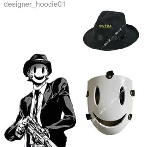 Cosplay Anime Kostüme Anime Rollenspiel Tenkuu Shinpan High Rise Invasion Rollenspiel Maske Hut PVC weiße Maske Japanisch Sarai Come propC24320