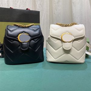 Bolsa de ombro feminina designer bolsa de couro marmont mochila de luxo bolsa de ombro moda feminina satchels pequena mochila marca bolsas