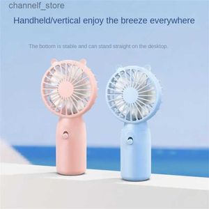 Electric Fans Electric small fan new creative student handheld portable dormitory home outdoor travel outdoor small tools small fan gift mini fanY240320