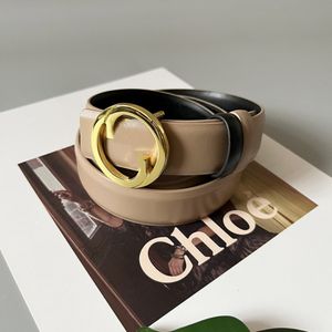 Cintura di lusso di design Cintura classica da uomo di moda Cintura casual da donna lettera 100 Cintura a doppia faccia Cintura in pelle con fibbia in metallo Round Circle Con e senza confezione regalo