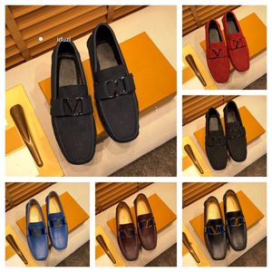 2024 Luxury Designer Men Loafers Shoes Yellow Blue orange Moccasins Italian Shoes Slip On Men Dress Shoes Original Male Office Party Wedding drive Casual Shoes