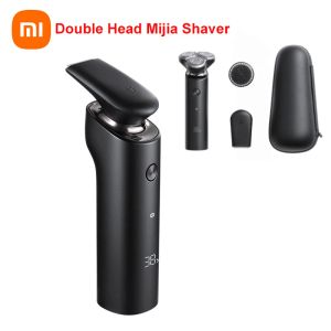コントロールXiaomi Mijia S500C/ S500 Electric Shaver Razor Men Beard 3D Head Dry Wet Shaving Wadeable Portable Beard Trimmer Face Cleansing