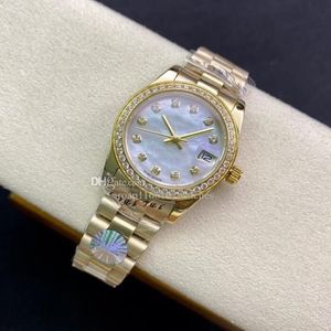 Ladies Watch 31mm rostfritt stål strap diamant armbandsur vattentät design Men hela automatiska mekaniska klockor Montre 2780