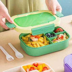 Посуда, ланч-бокс Bento с 3 отделениями, микроволновая печь/посудомоечная машина, чехол для хранения в холодильнике для детей, взрослых, малышей