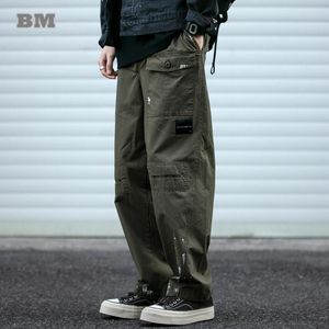 Herren Hosen Frühling Herbst Koreanische Mode Farbe Spritzer Cargo Kleidung Harajuku Casual Baggy Freien Streetwear Hosen