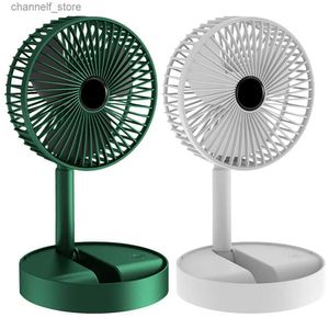 Electric Fans Desktop Folding Fan 2000mah USB Charging Portable Desktop Fan Outdoor Camping Mini Golv Fan 4-Speed ​​Home Silent Electric Fany240320