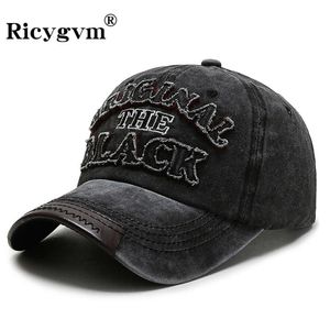 Litera retro haft baseball czapki wiosna lato mężczyźni kobiety bawełniany regulowany zwykły kapelusz hip -hop streetwear słoneczne czapki y2k hat hat