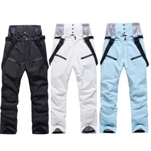 Tute Pantaloni da sci alpino Uomini e donne Sport invernali all'aria aperta Pantaloni da snowboard caldi antivento Pantaloni da neve da sci colorati impermeabili