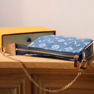 designer wallet Women Coin mini dermis Fashion wallet lady luxury wallets money bag zipper pouch coin classical clutch card holder Chain cowboy handbag with box