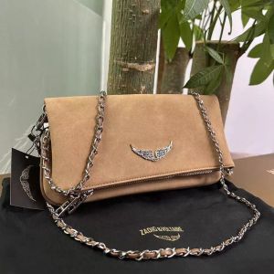 Borsa di lusso da donna con patta baguette Borse a tracolla a tracolla Borsa in pelle di alta qualità con pochette a catena in argento Borsa firmata