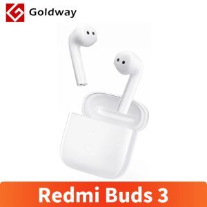 Fones de ouvido Xiaomi Redmi Buds 3 TWS Fones de ouvido sem fio Bluetooth Fones de ouvido com cancelamento de ruído de microfone duplo Resistente à água AptX Adpative Fone de ouvido