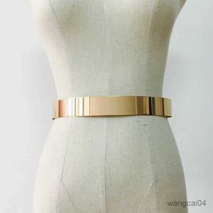 Cintos de moda marca de luxo feminino ajustável cinto de metal bling ouro prata cor placa vintage senhora simples cintos espelho cintura