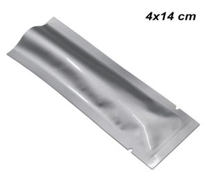 4x14 cm Open Top Vacuum Pure Aluminum Foil Dry Food Packing Bags Food Grade Mylar Foil Vacuum Heat Sealing Packing Pouch for Coffe5320544