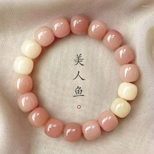 Strand Natural Bodhi Root Hand String Smoke Zi Bangle Wen Play Buddha Beads Prayer High Throwing Barley Ornaments Jewelry