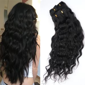 Extensions Doreen 160G 200G Maschine Remy Beach Wave Clip-In-Echthaarverlängerungen Natürliche gewellte lockige Clip-Haare 14 bis 22 Zoll 10 Stück/Set