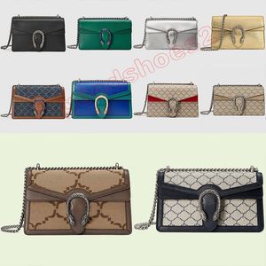 مصمم حقيبة الكتف Dionysuss Ophidia Crossbody Bag Bag Bage Womens Prespags Classic Flap Chain Counter Bag Bag Leather with Box