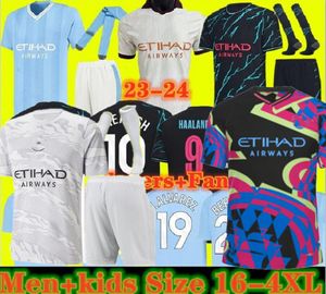 HAALAND 23-24 ManCNEstER GREALISH SOCCER JERSEYS DE BRUYNE FODEN SPECIALPl 23-24 MEN kids kit City TERLING MANS CITIES MAHREZ G.JESUS football shirts uniform