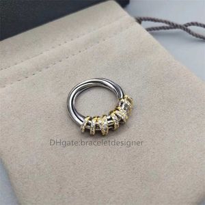 Female Designer Engagement Rings women Fashion Gold Silver Color Multi Layer Winding Jewelry Gift Luxury Crystal Ring women