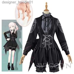 cosplay Costumi anime Nome del gioco Sekai Colorato Stage Cosplay con parrucca Cosplay Akiyama Mizuki Come vestiti Parrucca Uniforme Stage Come Set LolitaC24320