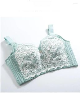 Bras Women Bra Size B C D E F G 75 80 85 90 95 Full Cup Lace Thin Large Chest Display Small Gathering Underwear Bh