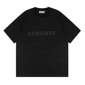 Esse Designer Mens T Shirt Summer Fashion Simplesolid Black Letter Printing Tshirts Top Top White Shirt غير الرسمي نساء فضفاضة Tees Polo Essen Tials Tshirt YH