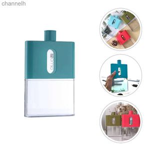 زجاجات المياه المعزولة زجاجة ماء ماء مسطح زجاجة 530 مل A5 Slim Travel Portable Flask Memo Plastic Memo Botto في الهواء الطلق الرياضة YQ240320