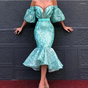 Party Dresses Mint Green Short Sleeve Prom Dress Pleated Lace Banquet Evening Plus Size Formal Customization