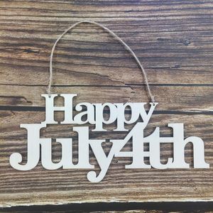 Party Decoration The Independence Day Wooden Ornaments DIY National Of USA Forth July Wood Painting Peace Freedom Glory