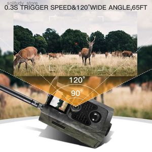 Hunting Trail Cameras Outdoor Hunting Camera Sports High-Definition Night Vision 4GHC550 LTE Waterproof Infrared Motion Detection Hunting Camera Q240321