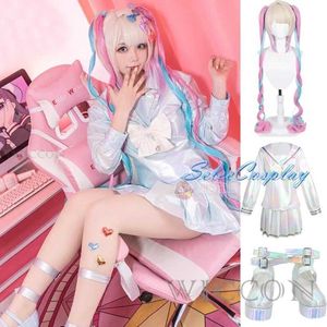 Cosplay Anime Costumes Needy Girl Overdose Kangel Cosplay Come Lolita płaszcz spódnica mundurowe buty Wig Fe Hallowmas COSC24321