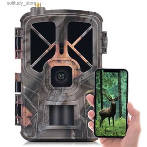 Hunting Trail Cameras Outdoor 4G Application Hunting Camera Wireless 36MP Trail and Game Camera Waterproof Infrared Night Vision Wildlife Reconnaissance Q240321