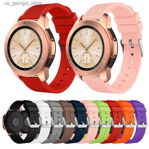 Watch Bands Smart Accessories 20mm Wrist Band For Samsung Gear Sport S2 Sile Replacement Band Strap For Samsung Galaxy 42mm Band Y240321