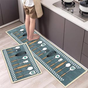 Carpets Strip Anti-slip Kitchen Floor Mat Home Carpet Living Room Waterproof Oilproof Bathroom Bath Doormat Entrance Door