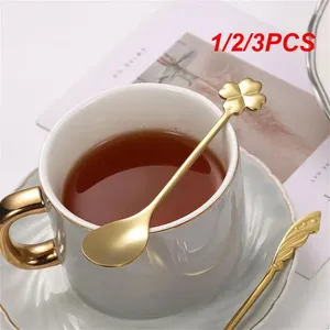 Coffee Scoops 1/2/3PCS Stainless Steel Spoon Bird's Nest Honey Stirring Rose Heart Gold Shaped Kitchen Tableware