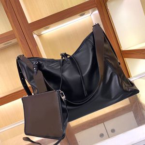 Carryall Handbag Tote Shopping Bag Genuine Leather Zipper Wallet Magnetic Button Designer Shoulder Bags Large Capacity Pockets