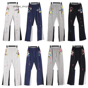 Shorts Calças 2024 Galleryss Mens Designer Sweatpant Jeans Dept Marca de Moda Pintado à Mão Pintado com Cordão Elástico Calças Casuais para Homens e Mulheres CGBA