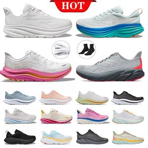 hokas shoes hoka clifton 9 hoka bondi 8 men women running shoes free people all blacks white【code ：L】Peach big size 47 mens trainers sneakers