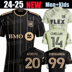 الإصدار المعجبين واللاعبين 24 25 LAFC Soccer Jerseys 2024 2025 Vela Chiellini Acosta D.Bouanga Kaye Rossi Los Angeles Fc Football Kids Kit C.Olivera