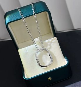 Fashion Ladies Designer Pendant Family Plated with Gold U Necklace Women Horseshoe Small Lock Valentine S Day Gift