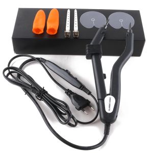 Conectores 1 pc 2021 novo controle de temperatura conector do cabelo mini ponta aquecimento queratina ligação calor ferro ferramentas extensão do cabelo plugue euro