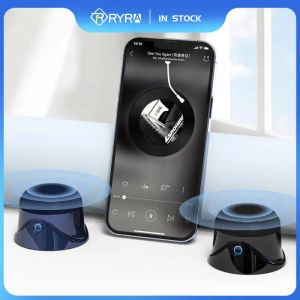 Спикеры Ryra Portable Hifi Bluetooth беспроводной динамик магнитный водонепроницаемый USB Музыка громкоговорителей окружает бас -коробку для Magsafe