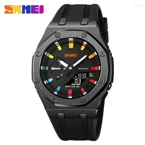 Relógios de pulso SKMEI Relógio Masculino Estudante Eletrônico Multi Funcional Esportes Impermeável Night Glow 2243