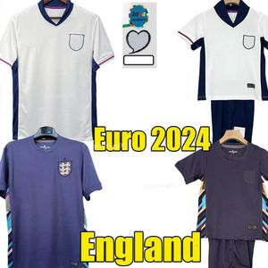 Englands Euro 2024 Fotbollskjorta Bellingham Soccer Jerseys Saka Foden Rashford Sterling Grealish National Team Kane Football Shirt Kit Kids Kit Englands Kits 36