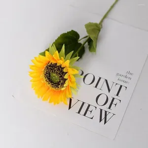 Decorative Flowers 1 Pcs 20 In Silk Flower Creative Home Layout Bride Gifts Wedding Decor Artificial Sunflower Bouquet DIY