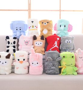 Kids elephant cat rabbit Blankets Winter Warm animal Blanket infant Swaddling cartoon baby bed sheet Sleeping Bag 80100cm C25091894458